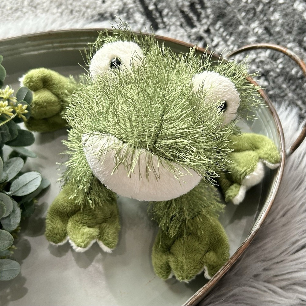 Lil'Kinz Virtual Pet Plush -6" Green Fuzzy Frog Webkinz
